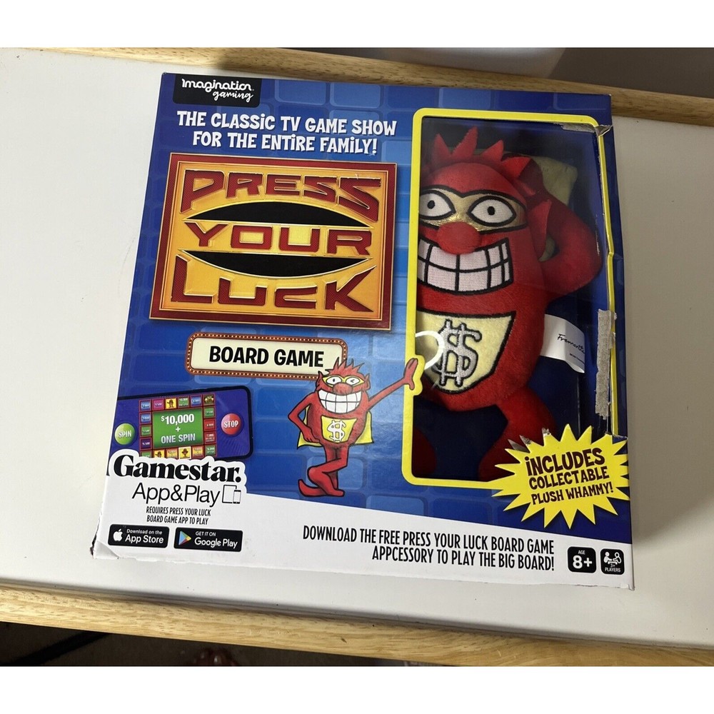 Imagination Gaming Press Your Luck Board Game Game star App&Play With Plush Wham
